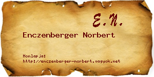 Enczenberger Norbert névjegykártya